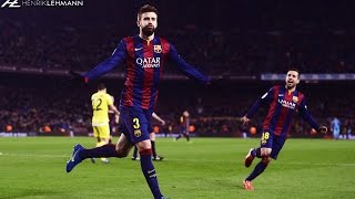 Gerard Piqué ● Worlds Best Defender ● 2015 [upl. by Aerbas]