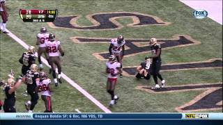 Drew Brees Slam Dunk BuccaneersSaints 201317 [upl. by Dhiren320]