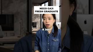 Nego Gaji Fresh Graduate karyawan gaji interview interviewtips freshgraduate [upl. by Jewell440]