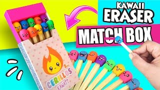 DIY ★ MATCH BOX ERASERS ★ Easy DIY Crafts ★ [upl. by Norym566]