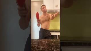 Playing table tennis in the kitchen Home extreme sports [upl. by Nicolas]