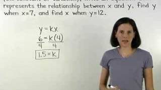 Direct Variation  MathHelpcom  Algebra Help [upl. by Lust]