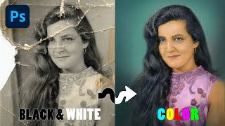 How To Colorize a Black amp White Photo  Photoshop Tutorial  Romart [upl. by Moshe]