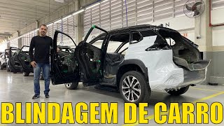 Como é feita a blindagem de um carro [upl. by Bartolomeo]