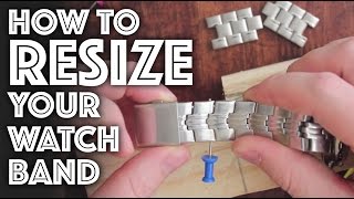 How to Resize  Adjust a Watch Band [upl. by Akinahs]