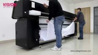 Direct Printing on Fabric Textile Printer VS2602TX with EPSON DX5 Print Head [upl. by Ekaterina]