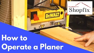 How to Use a Thickness Planer [upl. by Neslund]