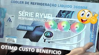 UNBOXING  Water Cooler Ryvel Hidra 360mm Otimo custo beneficio [upl. by Hanako515]