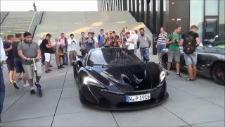 McLaren P1 Autobahn Flyby Starts Ups LOUD Revs and RaceMode [upl. by Hutchinson]