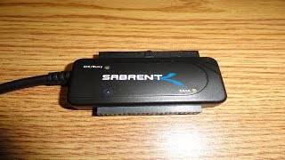 Review Sabrent USB 30 To SATAIDE Hard Drive Adapter [upl. by Dworman982]