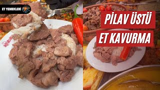 Tabak Dolusu Pilav Üstü Saç Kavurma  Ağababa Döner [upl. by Rocher]