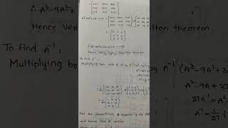 cayley Hamilton theorem  b tech  matrix  linear algebra and calculus  study spot [upl. by Atiuqin309]