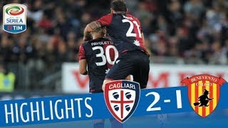 Cagliari  Benevento 21  Highlights  Giornata 10  Serie A TIM 201718 [upl. by Nodnal]