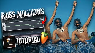 HOW TO MAKE STURDY RUSS MILLIONS TYPE BEATS fl studio uk drill tutorial [upl. by Notwen]