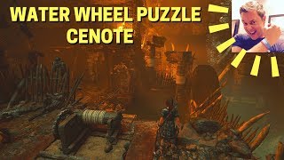 Shadow of the Tomb Raider Cenote Water Wheel Puzzle Invasive Species [upl. by Enelrak]