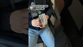 Listen to the card shuffling viralvideo cardgames easycardtricks [upl. by Delwyn120]