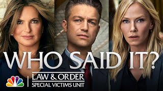 Who Said This Quote  NBCs Law amp Order SVU [upl. by Lansing374]