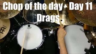 50 days of chops  Day 11  Drags  Siros Vaziri [upl. by Hceicjow]