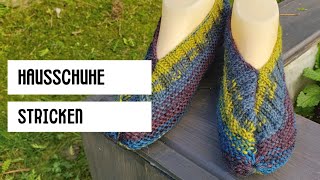 Hausschuhe stricken einfach und schnell 339 [upl. by Rame]