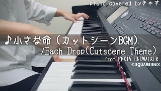 『EachDrop  小さな命』Cutscene Theme FFXIV piano cover [upl. by Nnairret]