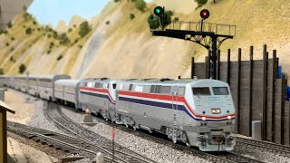 NON STOP HO Scale Model Trains Amtrak SP UP amp more  Ep22 4K [upl. by Clellan]