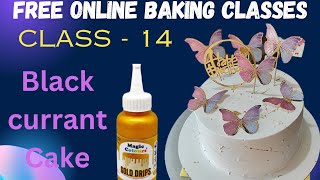 Blackcurrant Cake Recipe Sponge Fillings and Icing Techniques in telugu [upl. by Hoffman560]