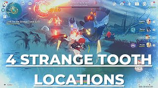 4 Strange Tooth Locations For The Festering Fang Quest  Genshin Impact [upl. by Zipporah870]