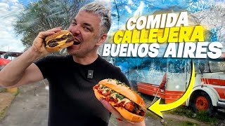 PROBANDO COMIDA CALLEJERA en BUENOS AIRES 🌭 EL FAMOSO CHORIPÁN y BONDIOLA ARGENTINA 🇦🇷 [upl. by Kendre175]