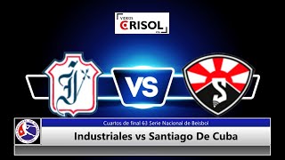 Santiago De Cuba vs Industriales  3er juego 63SNB  Postemporada 2024 [upl. by Brouwer]