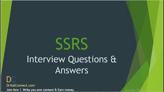 Top 50 SSRS Interview Questions amp Answers for 2021 Part 2 [upl. by Xyla779]