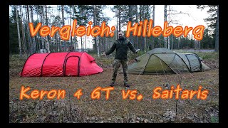 Hilleberg Vergleich Keron 4 GT vs Saitaris  Tunnelzelt vs Kuppelzelt für Expedition [upl. by Hessney63]