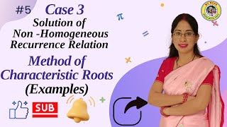 5 Case III of Nonhomogeneous recurrence relation  when fn is bnPn  Examples of Nonhomo [upl. by Sloan]