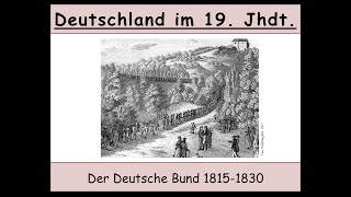 Der Deutsche Bund 18151830 Wartburgfest  Karlsbader Beschlüsse 12 [upl. by Brunelle]