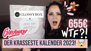 WOW 🤯 IST DAS der BESTE ADVENTSKALENDER 2023 😍  GEWINNSPIEL GLOSSYBOX Unboxing [upl. by Sualokcin]