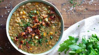 Crockpot Lentil Soup  Comfort Food For The Soul [upl. by Sherer]