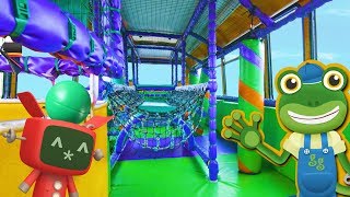 Party Bus For Children  Double Decker Indoor Playground  Geckos Real Vehicles [upl. by Eninahpets380]