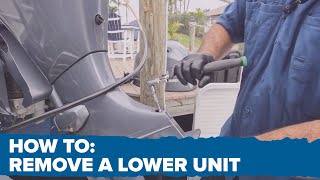 How to Remove and Replace the Gear Case on a Yamaha Outboard [upl. by Aihsekat609]