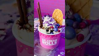 Delicious Plum Ice Cream Rolls 😍 You Wont Believe This [upl. by Ardnaskela301]