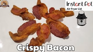 Instant Pot Air Fryer Lid Crispy Bacon  Air Fried Bacon [upl. by Keppel]