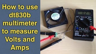 How to use a multimeter to test voltage and measure current  dt830b digital multimeter tutorial [upl. by Hoeg]