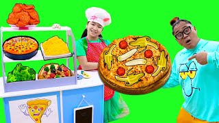 Let’s Make Pizza Song  Jannie Pretend Play Nursery Rhymes amp Kids SingAlong Songs [upl. by Naujit974]