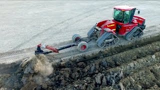 Deep ploughing amp Field Leveling  CASE IH Quadtrac 450 amp STX 375  Gebr Bork diepploegen  Plowing [upl. by Akcirederf463]