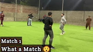 Haseeb vs Babu Match No 1Tapeball Cricket MatchWhat a Match [upl. by Choo]