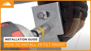 How to Install IronRidge® XR Tilt Mount  Flat Roof Solar [upl. by Brownley459]