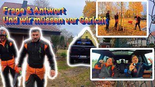 Fragen über Fragen und wir müssen vor Gericht 👮🏽😵‍💫 Bades Baumdienst 🌲🎥 [upl. by Ayardna]