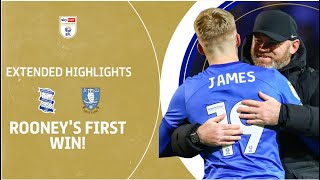 ROONEYS FIRST WIN  Birmingham City v Sheffield Wednesday extended highlights [upl. by Maurizia]