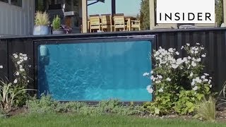 Pools Made From Recycled Shipping Containers [upl. by Atnas372]