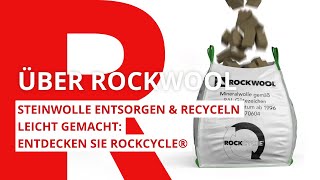 Steinwolle entsorgen amp recyceln leicht gemacht Entdecken Sie Rockcycle®  ROCKWOOL [upl. by Nido]