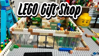 MOC LEGO Theme Park Update 12 New Gift Shop amp Pathway [upl. by Gaelan]