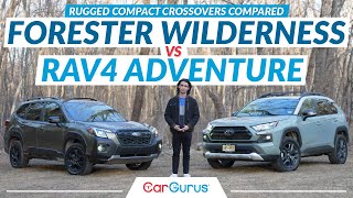 Is the NEW 2022 Subaru Forester Wilderness a better SUV than a RAV4 TRD [upl. by Oswin]